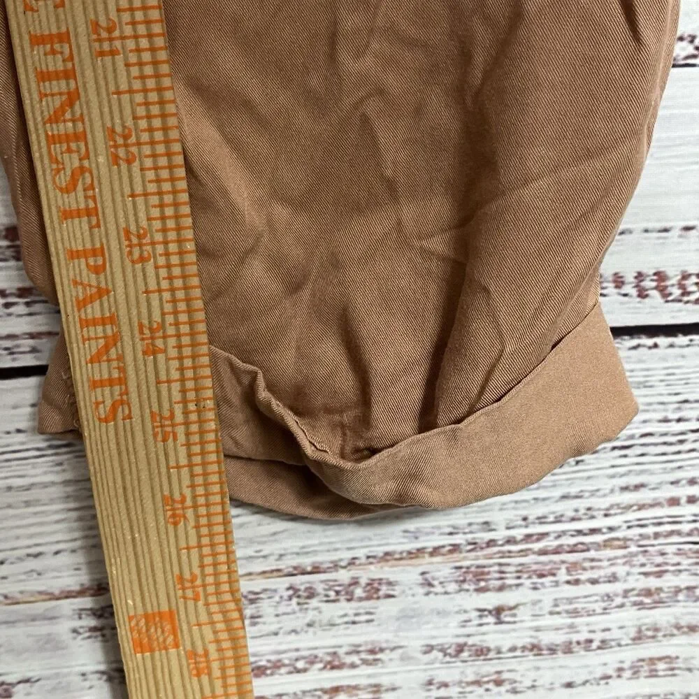 Free People Pants Women’s 4 Summers Over Cargo Belted Button Fly High Rise Pink